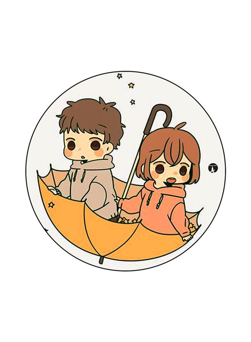 RKN Printed Round Mouse Pad Multicolor