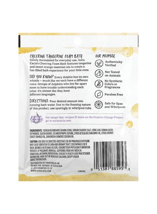 Aura Cacia Aura Cacia, Cheering Foam Bath, Tangerine, 2.5 oz (70.9 g)  - Image 2