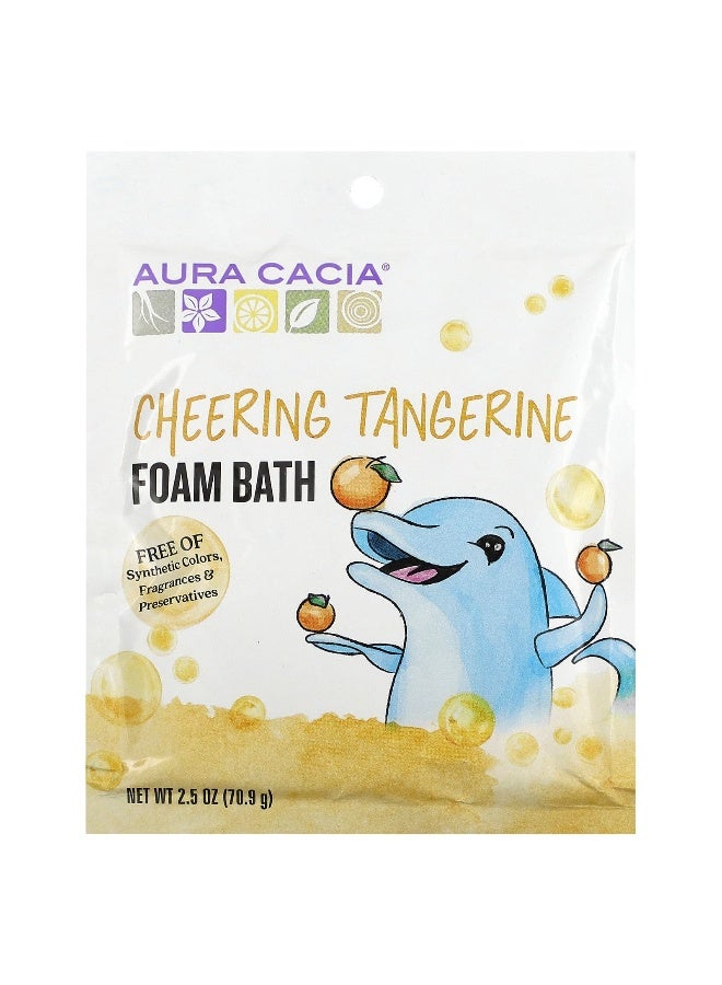 Aura Cacia Aura Cacia, Cheering Foam Bath, Tangerine, 2.5 oz (70.9 g)  - Image 1