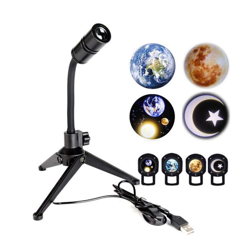 Maharsh Plastic Moon Lamp Projector Night Light Earth Projection Led for Bedroom Ceiling,Gift,Room Decor,Photo Background, Multicolor - Image 1