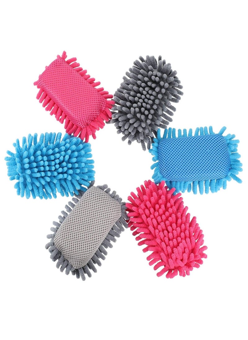 Excefore Microfiber Whiteboard Eraser, 6 Pcs Washable Microfiber Dry Erase Board Eraser for Markers, Chalk, Home, Classroom and Office  - Image 1