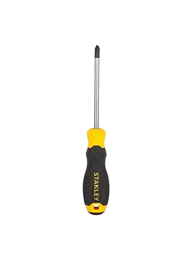 Stanley Cushion Grip Philips Screwdriver Yellow and Black Ph#2 x 100mm  - Image 3