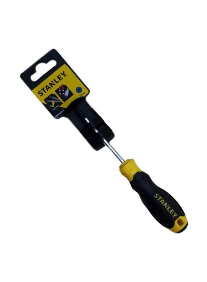 Stanley Cushion Grip Philips Screwdriver Yellow and Black Ph#2 x 100mm  - Image 4