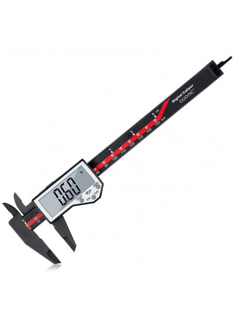 Digital Caliper, 0-6" Electronic Caliper Auto - Off Feature with Large LCD Screen Vernier Caliper Conversion Measuring Tool for Length Depth Inner Outer Diameter Measuring