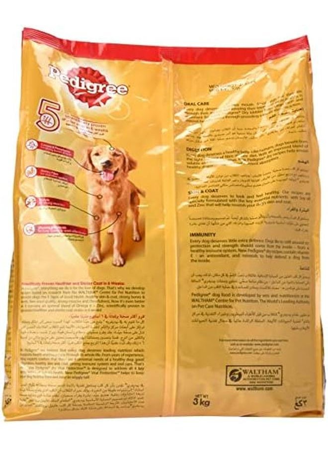 Pedigree Beef And Vegetables Dry Dog Food Adult 3Kg  - Image 2
