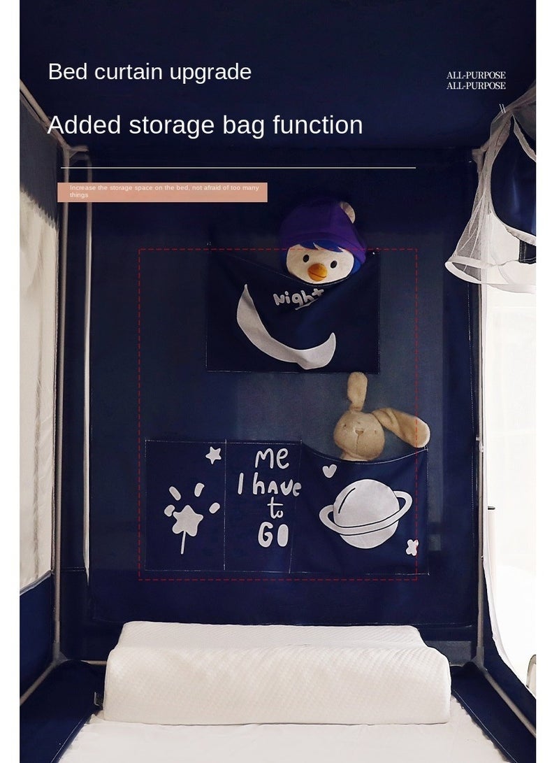 Arabest Bed Canopy Tents Curtain Blackout Curtain Single Bed Tent Curtain Student Shading Cloth Bed Canopy Mosquito Net Student Sleep Privacy Protection - Image 2