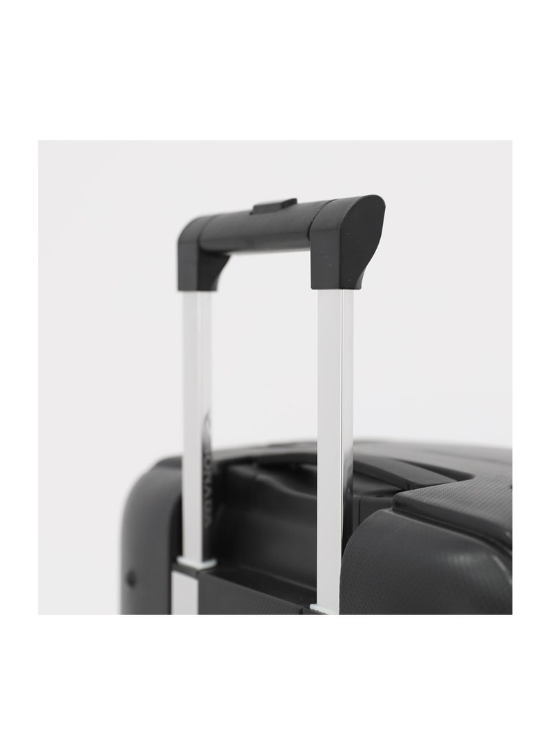 SONADA - Hardshell Luggage Trolley Bag 3 Pieces Set,Black (S-20",M-24",L-28") - Image 1