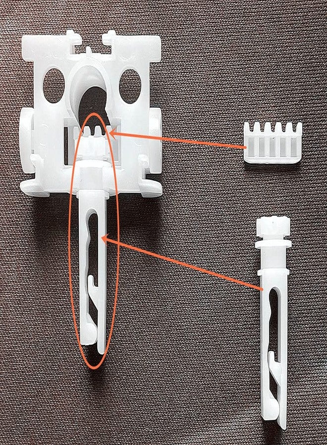 APUXON 20pcs The Stem and Gear for Vanes Carrier of 3-1/2" or 5" Vertical Blinds Components Used for Headrail - Image 3