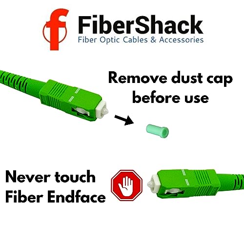 Fibershack - White SC/APC Fiber Optic Internet Cable 30ft - 10M SCAPC Simplex Single Mode Cable & Connector - Replacement Fiber Patch Cable & Optical Cable Extension for Residential Fiber Networks - Image 5