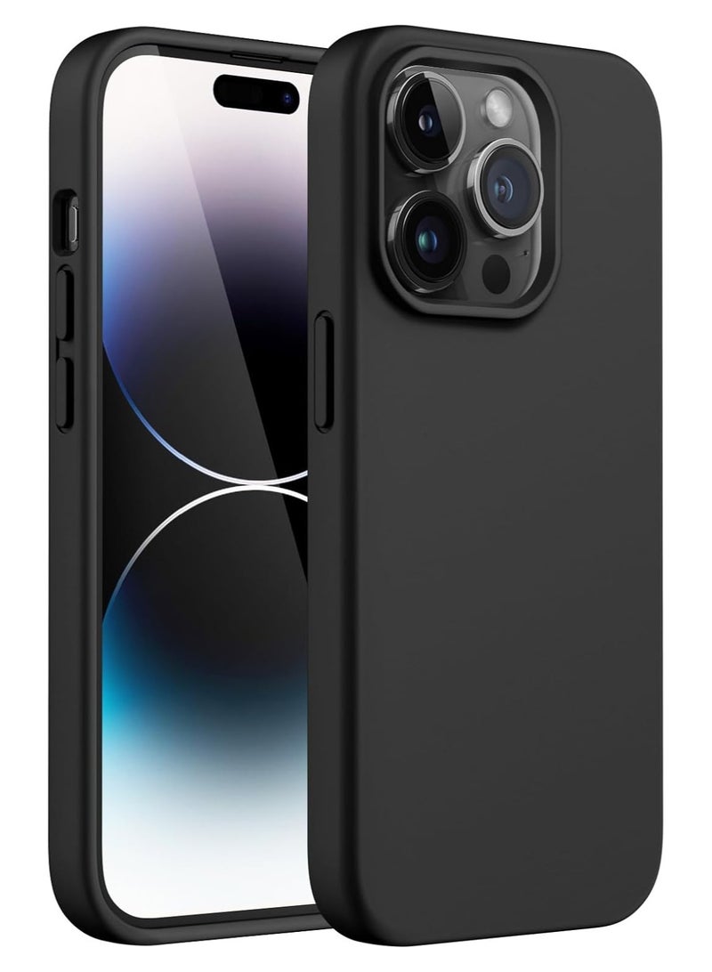 Jomo Store غطاء سيليكون سائل لجهاز آيفون 14 برو ماكس 6.7 بوصة – لمسة ناعمة، مضاد للصدمات، واقي ضد الخدوش مع بطانة من الألياف الدقيقة – حماية كاملة للجسم - Image 1