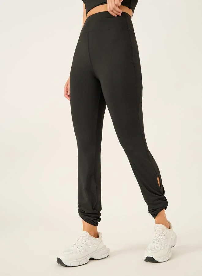 Styli Active Ankle Twist Detail Leggings