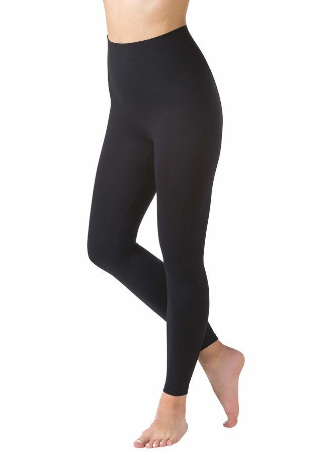 Warner's Women's Leggings - Seamless Shaping High Waisted Control Yoga Pants - Run Resistant Workout Pants for Women (S-XL), Size Large-X-Large, Core Black - Image 1