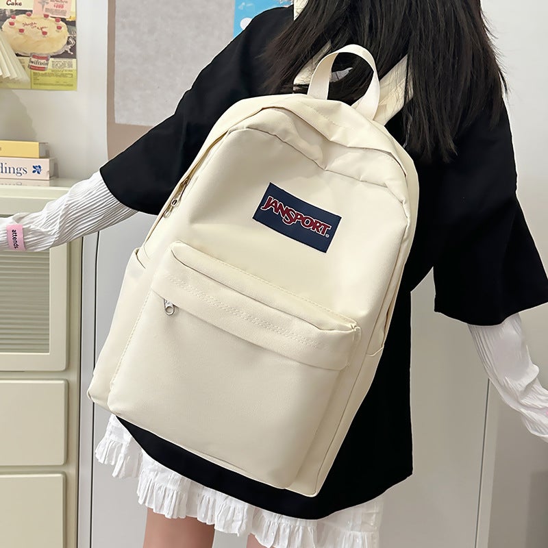 Nylon Large Capacity Backpack - Casual Travel Computer Backpack, Unisex - Image 3