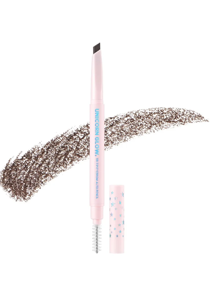 UNICORN GLOW Tri Tip Eyebrow Auto Pencil 02, Medium Brown