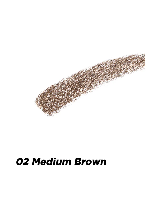 UNICORN GLOW Tri Tip Eyebrow Auto Pencil 02, Medium Brown