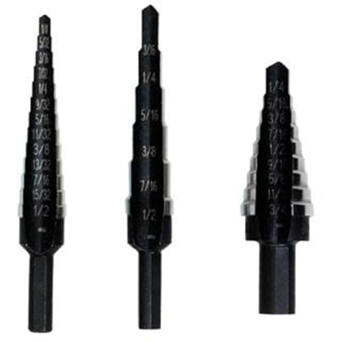 Irwin Tools IRWIN Step Drill Bit Set, 3-Piece (10502ZR) - Image 2