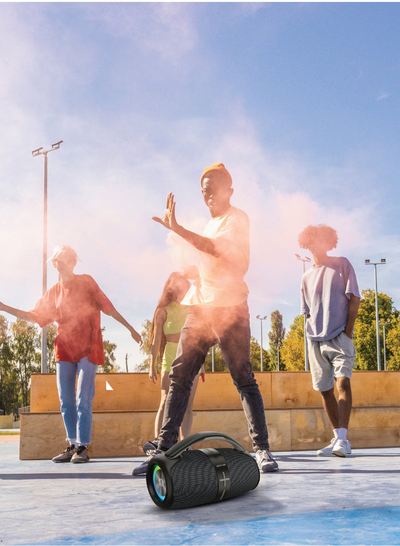 GREEN LION Parma Pro Wireless Speaker / Dual TWS 40W Output / JL 5.2 Bluetooth / RGB Lighting / Immersive Audio and Outdoor Adventures - Grey - Image 2