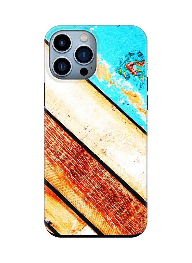 Tough Pro Series Case for Apple iPhone 14 Pro Max Dual Layer hybrid PC & TPU Customized Mobile Cover Shield with inner TPU protection Matte Finish - Wooden Pier