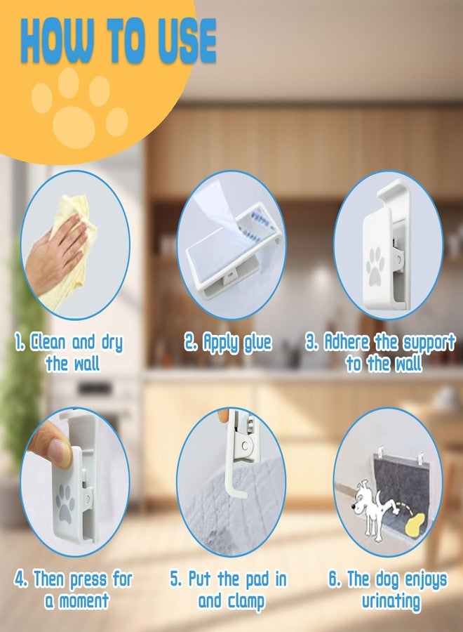 Luxify Dog Pee Pad Holder-Securely Holds Training Pads Indoor Potty Training-Ideal for Leg-Lifting Puppies-White(4 Pack) - Image 5