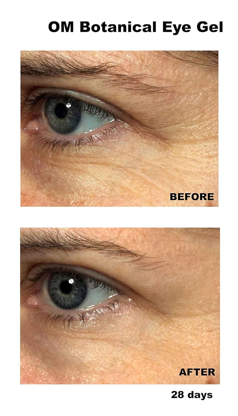 Om Botanical Peptide Eye Cream wVitamin C Organic Argan Oil Cucumber Safe Ultra Hydrating Rapid Wrinkle Repair Eye Gel For Fine Lines Under Eye Bags and Dark Circles Day Night Cream - Image 2