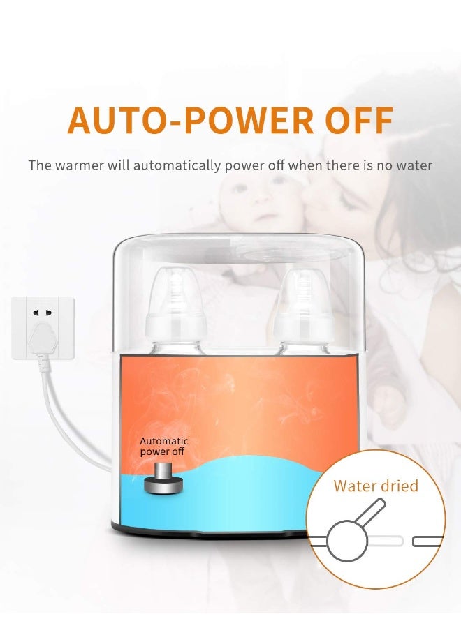 nubite Double Baby Bottle Warmer 24H Constant Mode for All Bottles, Breastmilk Baby Milk Heater, Heating Baby Food, Formula Water Warmer for Twins, Accurate Temperature Control - Image 5