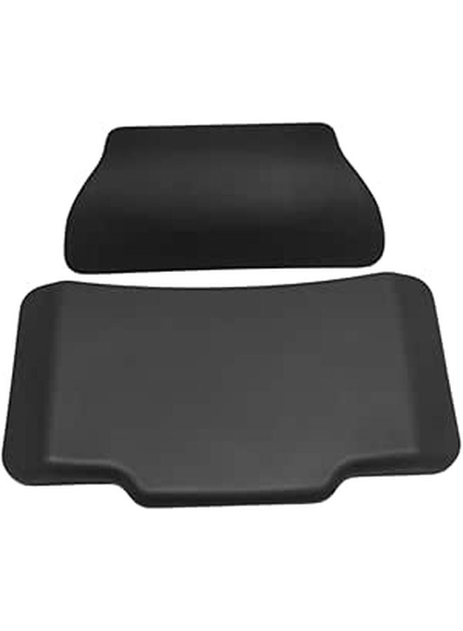 Motorcycle Passenger Backrest Cushion Set Wear Resistant Soft Padded For Enhanced Riding Comfort Easy Installation - Image 1