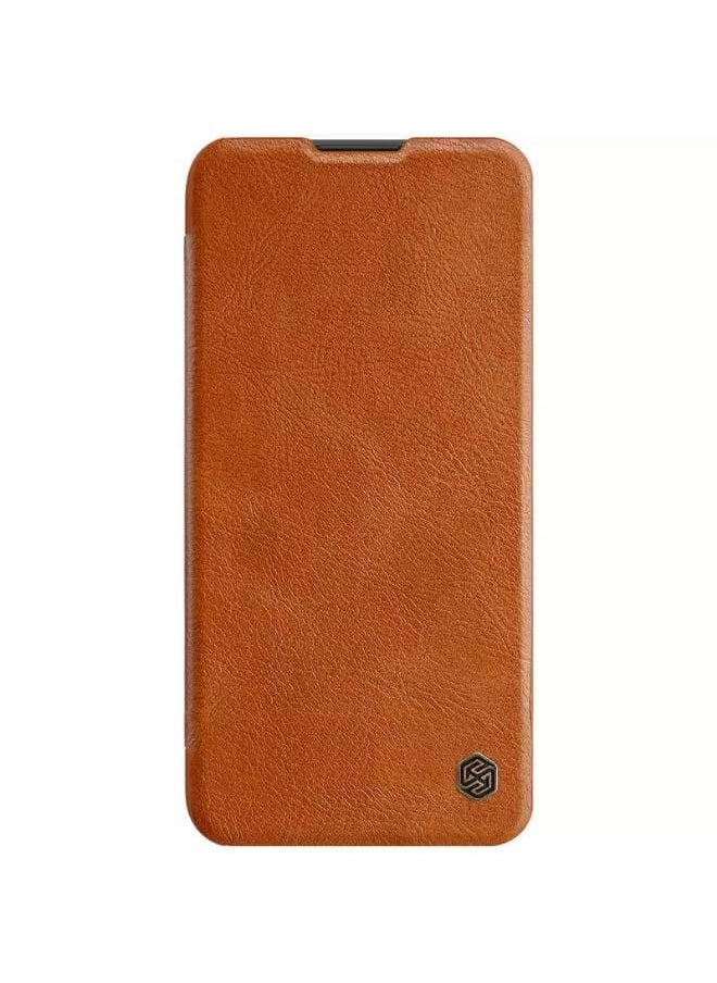 Nillkin جراب جلدي قابل للطي من سلسلة Qin لهاتف Huawei P40 Lite / Nova 7i / Nova 6 SE - بني  - Image 1