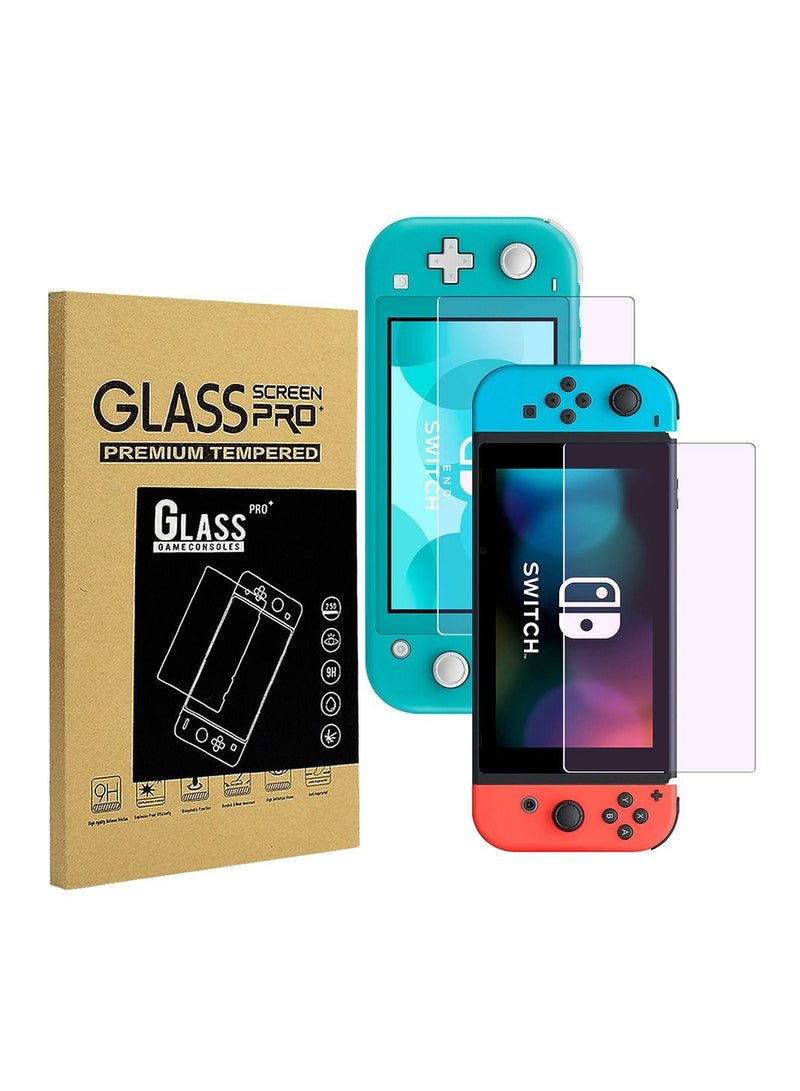 NIBEMINENT 2pcs for Nintendo switch/lite console/NS console tempered glass film blue light eye protection film  - Image 1