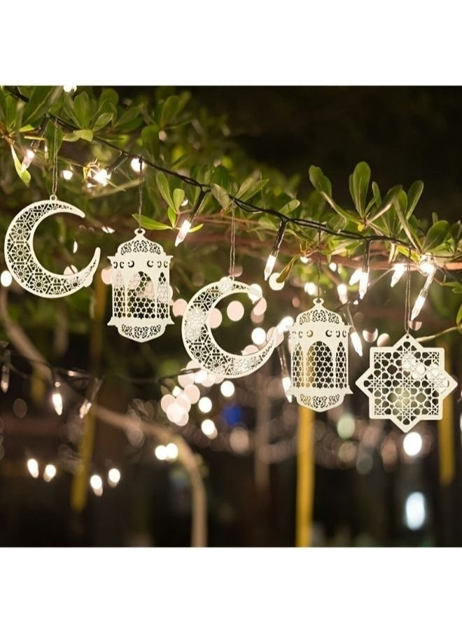 Generic - Eid Mubarak Ramadan Decor Moon Stars DIY Ornament Wooden Muslim Islamic Home Party Decorations Crafts - Image 1