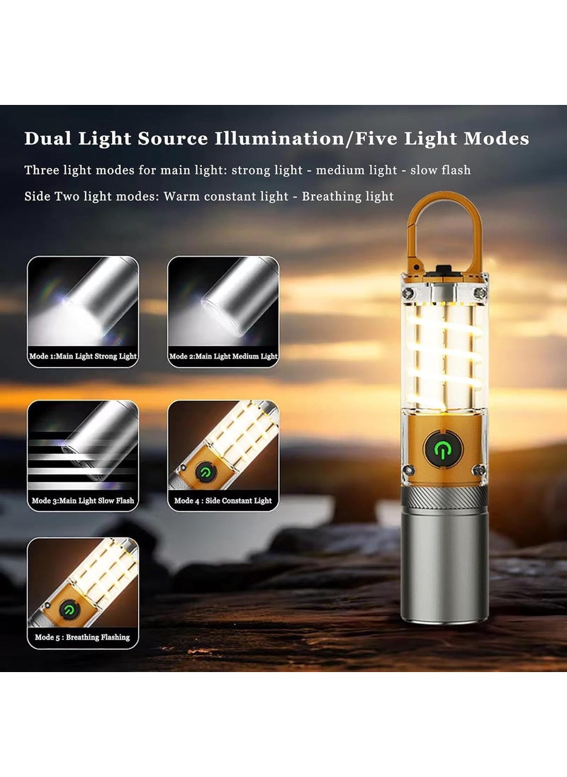 Clearhill Clearhill High Power 1000 Lumen Tactical Flashlight USB Rechargeable 5 Modes Waterproof Ideal for Emergency Outdoor Camping  - Image 2