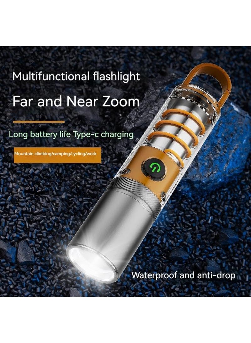 Clearhill Clearhill High Power 1000 Lumen Tactical Flashlight USB Rechargeable 5 Modes Waterproof Ideal for Emergency Outdoor Camping  - Image 5