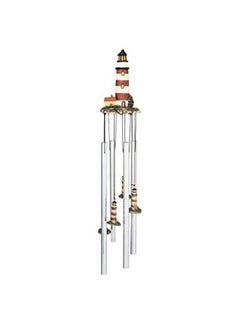 George S. Chen Imports George S. Chen Imports SS-G-41423, Round Top Lighthouse Assateague Hanging Garden Decoration Wind Chime 