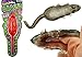 JARU Sticky Stretchy Rubber Rat Toy 1 Pack Fake Rat Toys for Kids Halloween Pranks Party Favors Decorations Gag Gifts Squishy Sticky Fidget Toys 0531 - Image 3