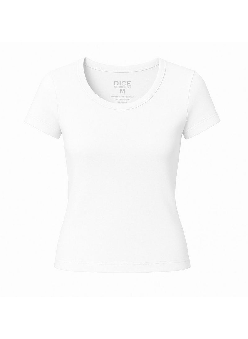 دايس بدي توب نصف كم قطن - Image 4