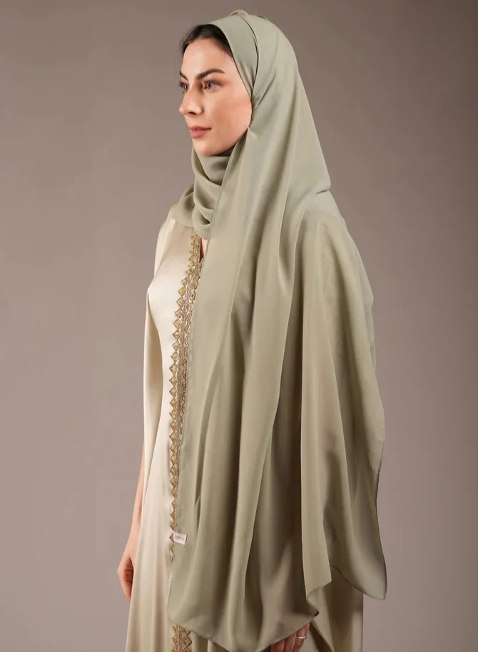 MAISON ARABELLE SHAWL OLIVE GREEN