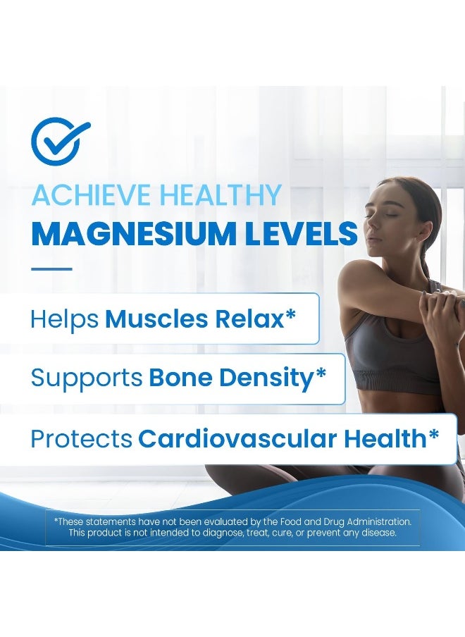 Doctor's BEST Doctor's Best High Absorption Magnesium Lysinate Glycinate, Easy to Swallow, 120 Ct  - Image 3