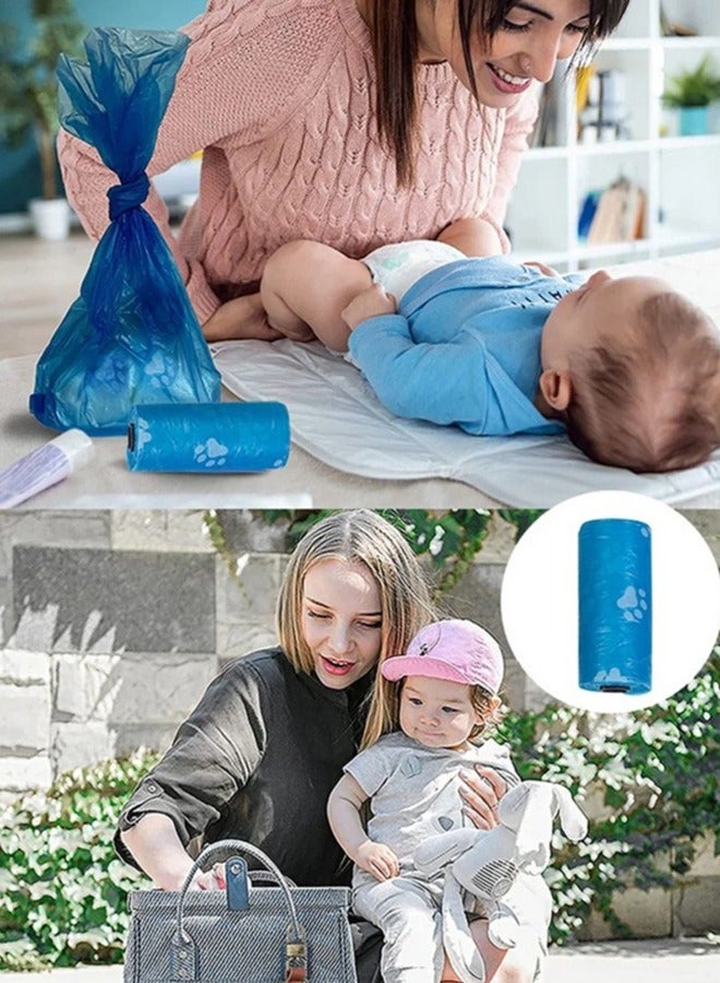 Pack Of 8 Disposable Diaper Bag Refill Rolls - Image 3