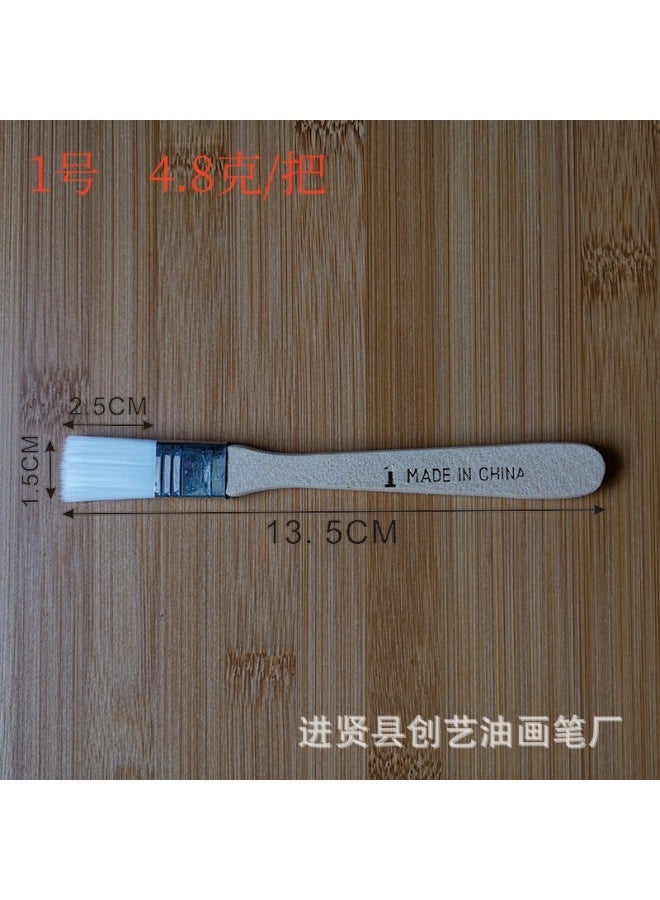 Chuangyi Brush 1-12 Nylon Oil Painting Brush Small Brush Oil Painting Brush Nylon Wool Brush Nylon Brush Barbecue Brush - Image 1