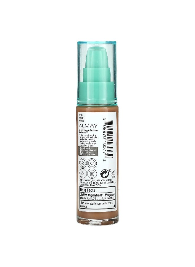 Almay Almay, Clear Complexion Makeup, 700 True Beige, 1 fl oz (30 ml)  - Image 2