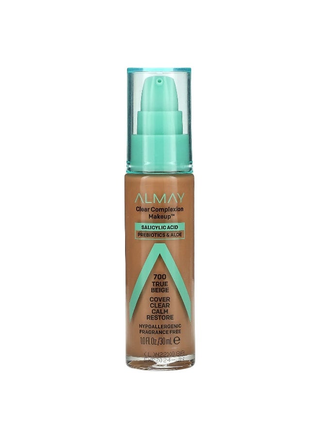 Almay Almay, Clear Complexion Makeup, 700 True Beige, 1 fl oz (30 ml)  - Image 1