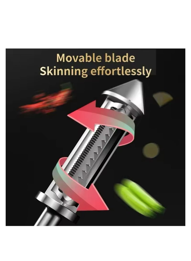 BLUE CORAL - 5 in 1 Vegetable Peeler Potato Carrot Multi-functional Grater Fruit Peeler Beer Opener Household Kitchen Gadget Accessories Tool - Image 1