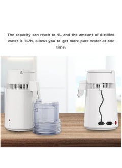 Generic 4L Large Capacity Laboratory Household Distilled Water Machine Stainless Steel Pure Water Distiller Beautys Salon Hydrolat Machine Pure Water Machine 750W  - Image 5