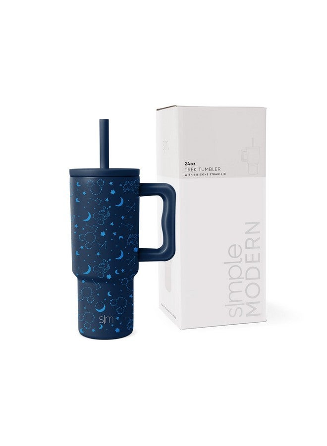 Simple Modern Simple Modern Disney Kids 24 oz Tumbler with Handle and Silicone Straw Lid | Spill Proof Leak Resistant | Reusable Stainless Steel Bottle | Kids Boys | Trek Collection | Mickey Mouse Constellations - Image 1