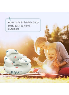 bbet Baby Inflatable Seat for Babies 3-36 Months, Built-in Air Pump, Baby Support Seat Summer Toddler Chair for Sitting Up, Baby Shower Chair Floor Seater, Infant Back Support Sofa for Babies 3-36 Months, Built-in Air Pump, Baby Support Seat Summer Toddler Chair for Sitting Up, Baby Shower Chair Floor Seater, Infant Back Support Sofa  - Image 5