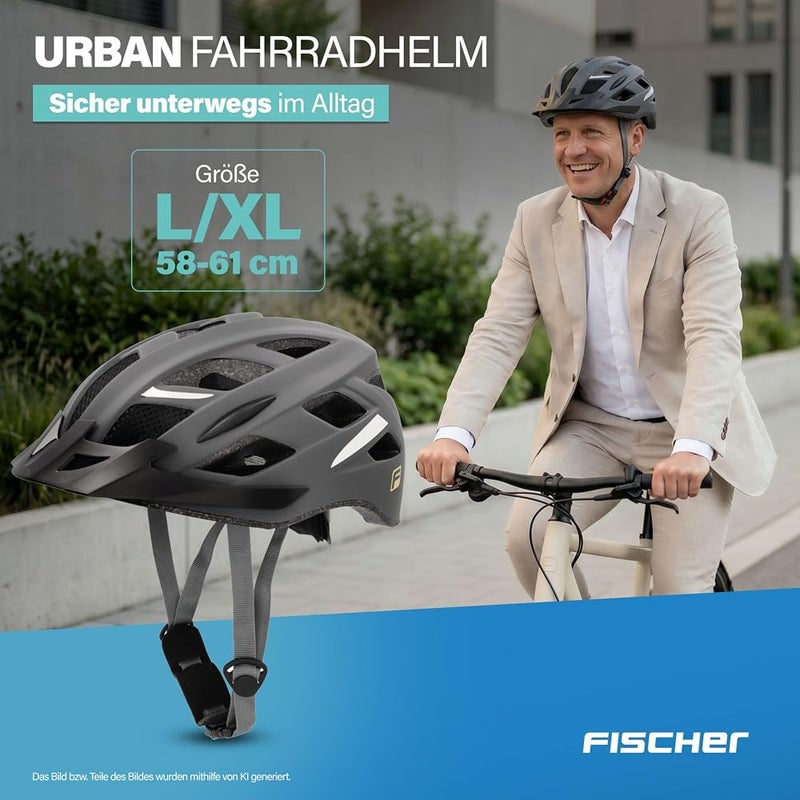 FISCHER Unisex - Adult Urban Lano Bicycle Helmet - Image 2