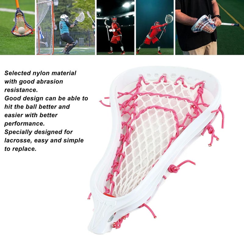 Luocute Lacrosse Head, Nylon Material with Abrasion and Drop Proof for Lacrosse Sticks, and Replace, Better Hitting Experience for Training and Competition - Image 4
