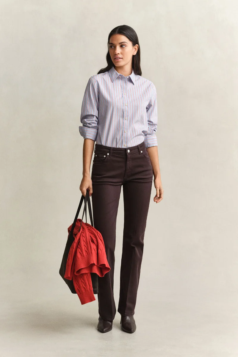 غانت Regular Classic Poplin Stripe Shirt