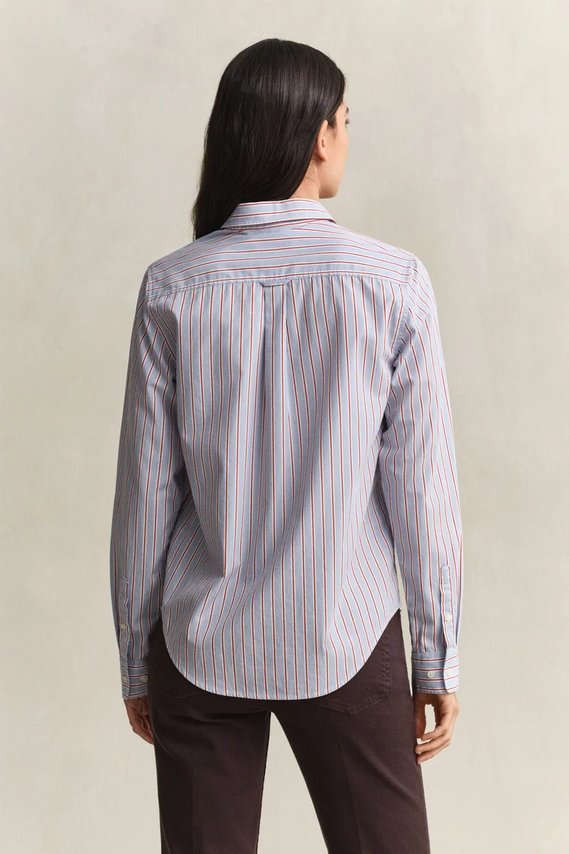 Gant  Regular Classic Poplin Stripe Shirt for Women | Best Price UAE