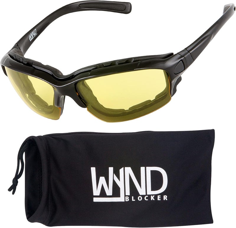 WYND Blocker Motorcycle Riding Glasses Extreme Sports Wrap Sunglasses - Image 1