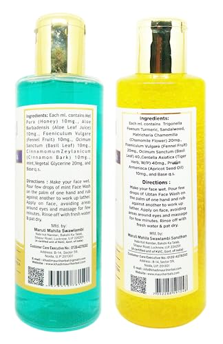 Khadi Mauri Fairness Mint & Ubtan face wash - Pack of 2 (420ml) - Image 2